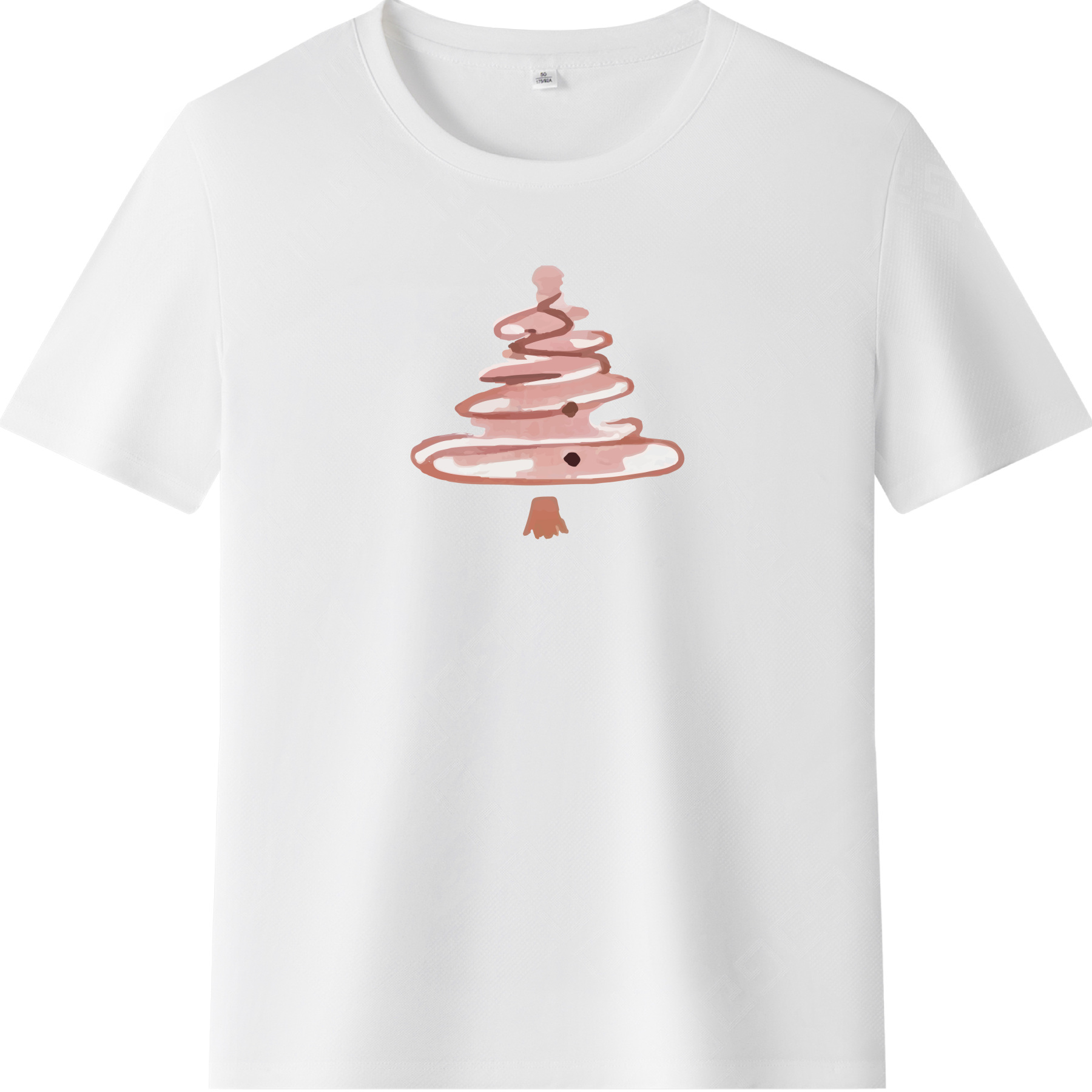 T-shirt Sapin de Noël Rose Pour Noël