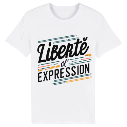 T-shirt Texte 'Liberté d'Expression' Costume