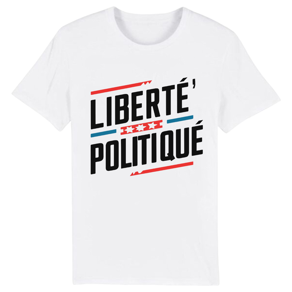 T-shirt Texte 'Liberté Politique' Costume