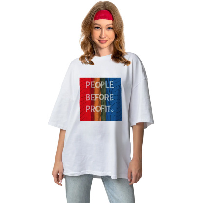 T-shirt 'People Before Profit' Costume Ver.2