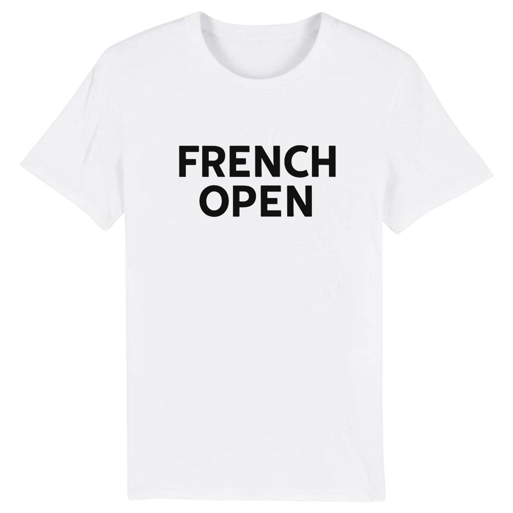 T-shirt Sport Tennis Texte 'French Open' Costume