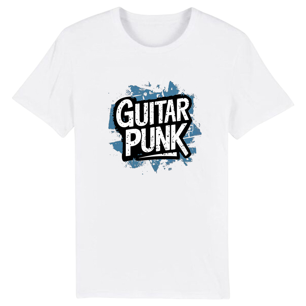 T-shirt Texte 'Guitar Punk' Costume Ver.A