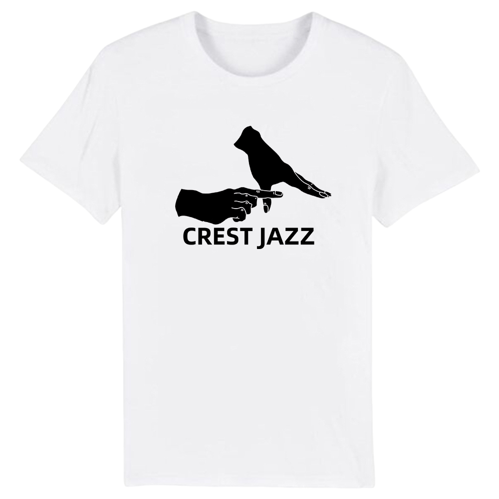 T-shirt Blanc et Noir 'Crest Jazz' Costume