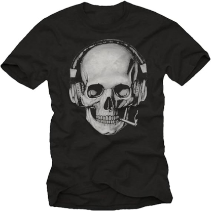 T-shirt Adulte Tete de Mort Homme Costume