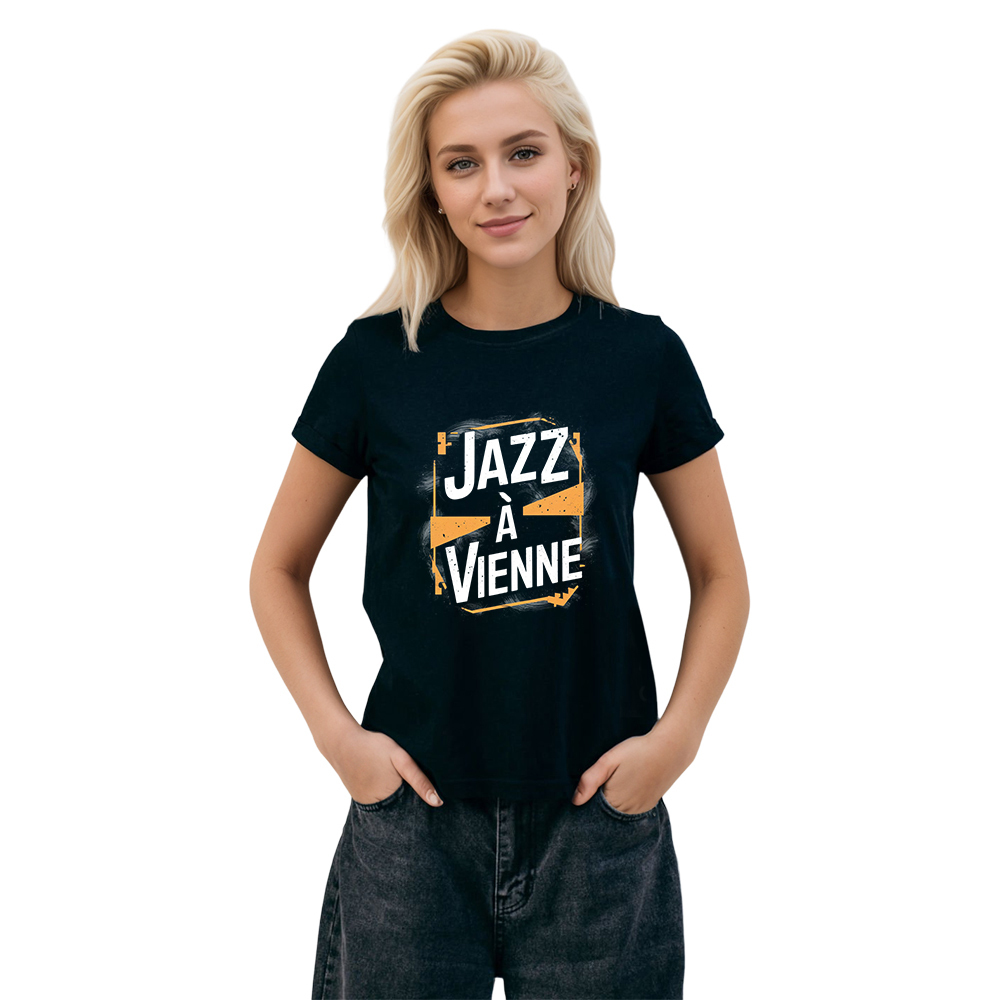 T-shirt Blanc et Noir 'Jazz à Vienne' Costume Ver.8