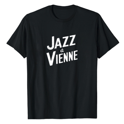 T-shirt Blanc et Noir 'Jazz à Vienne' Costume Ver.2