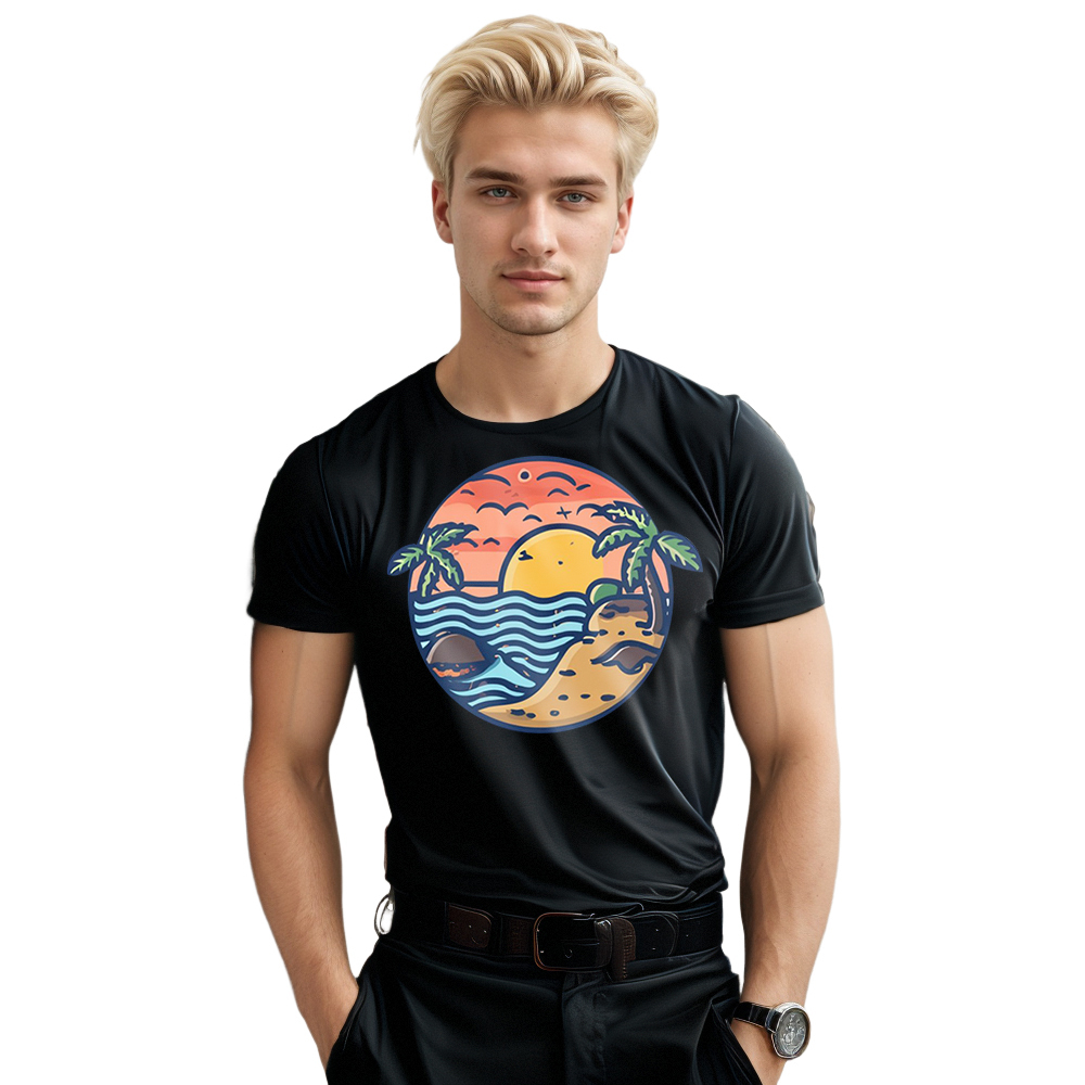 T-shirt Adulte Rivage Sablonneux Costume Ver.4