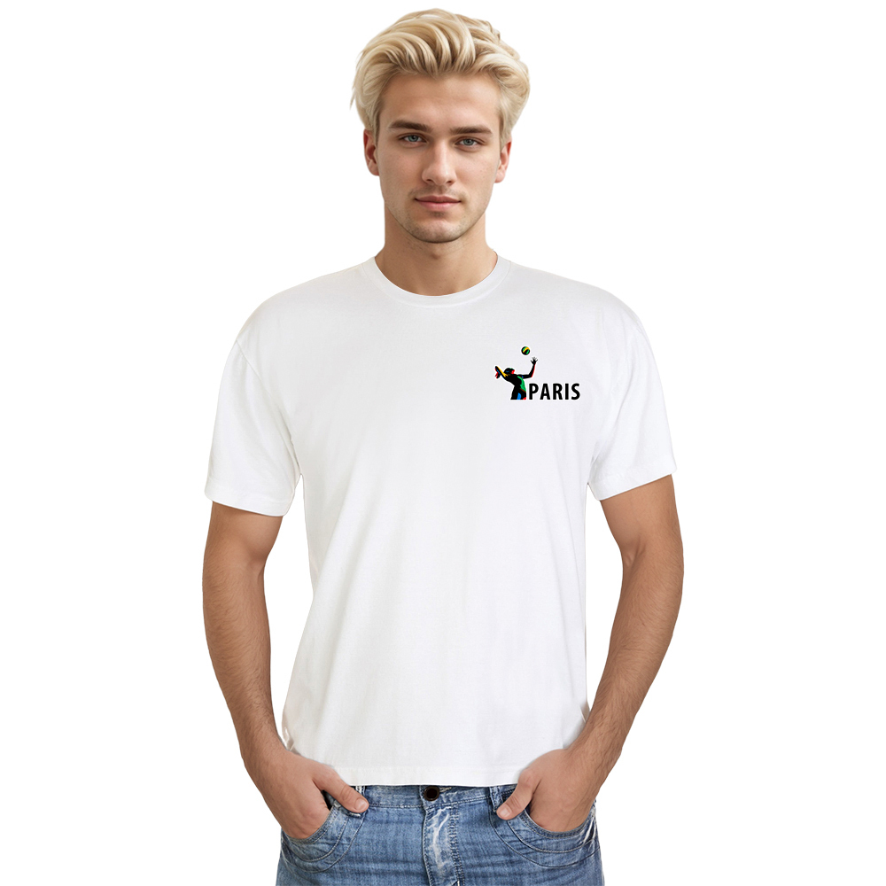T-shirt Blanc et Noir 'Paris' Ver.I
