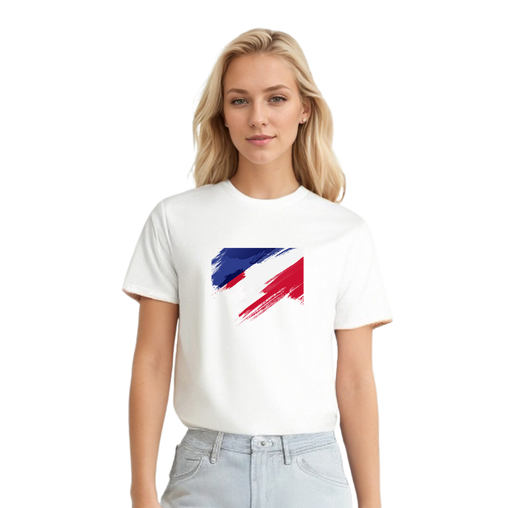 France Couleurs Bleu, Blanc et Rouge T-shirt Ver.10