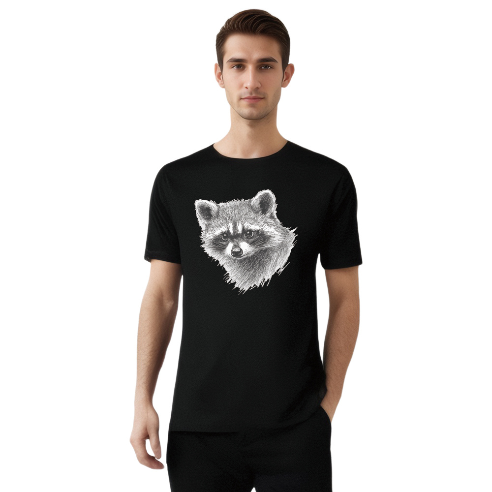Animal Esquisse d'un Raton Laveur Mignon T-shirt