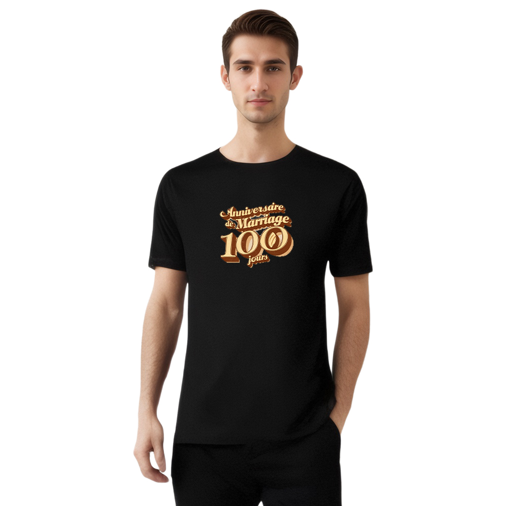 T-shirt 'Anniversaire de Mariage 100 Jours' Costume du Memorial Day Ver.5