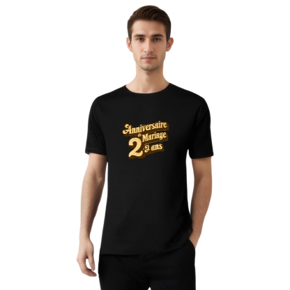 T-shirt 'Anniversaire de Mariage 2 Ans' Costume du Memorial Day Ver.e
