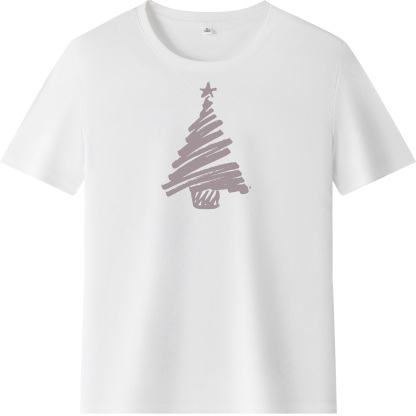 T-shirt Mignon Sapin de Noël Simple Pour Noël VER.6