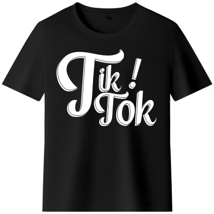 T-shirt Texte 'Tik' Ver.9