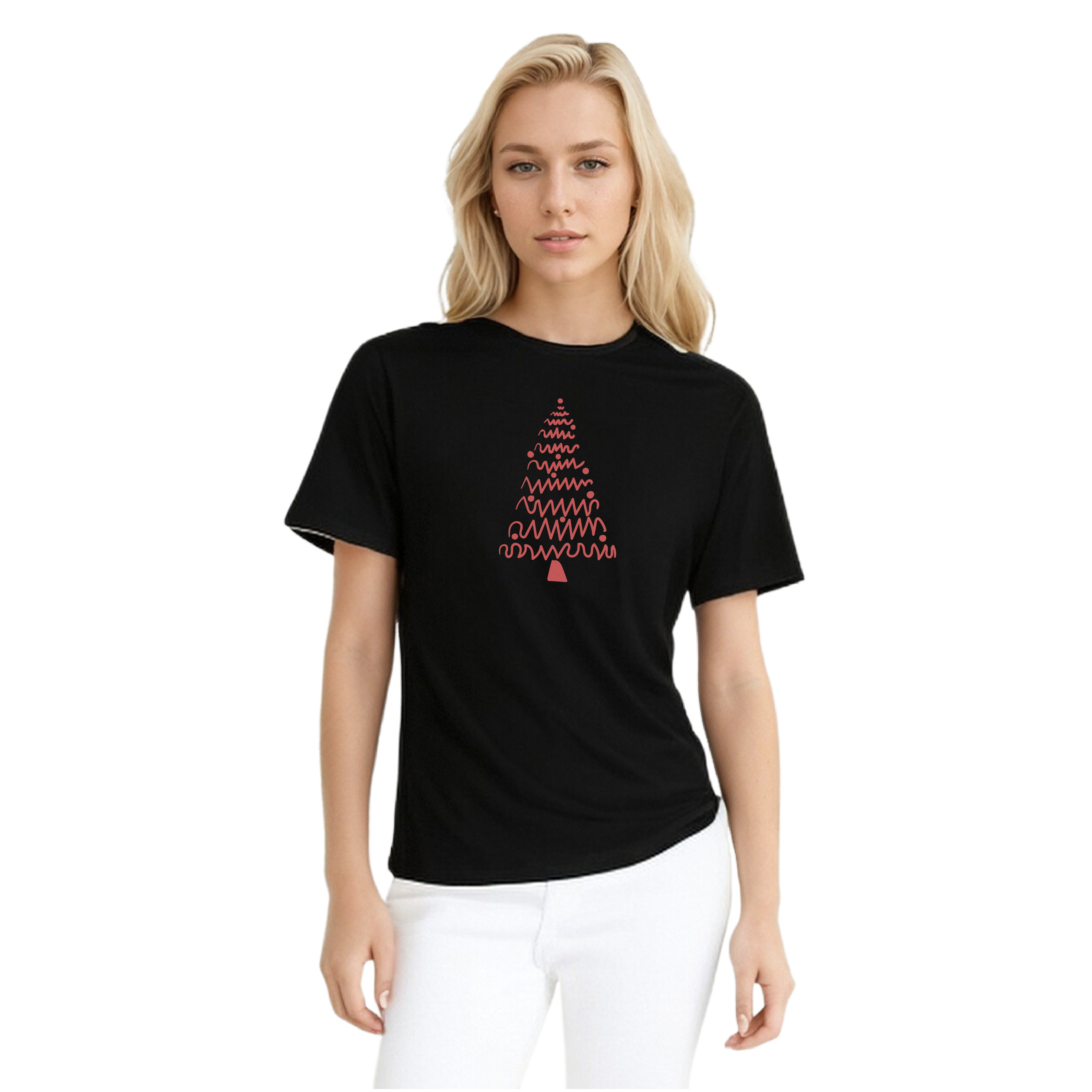 T-shirt Mignon Sapin de Noël Simple Pour Noël VER.3