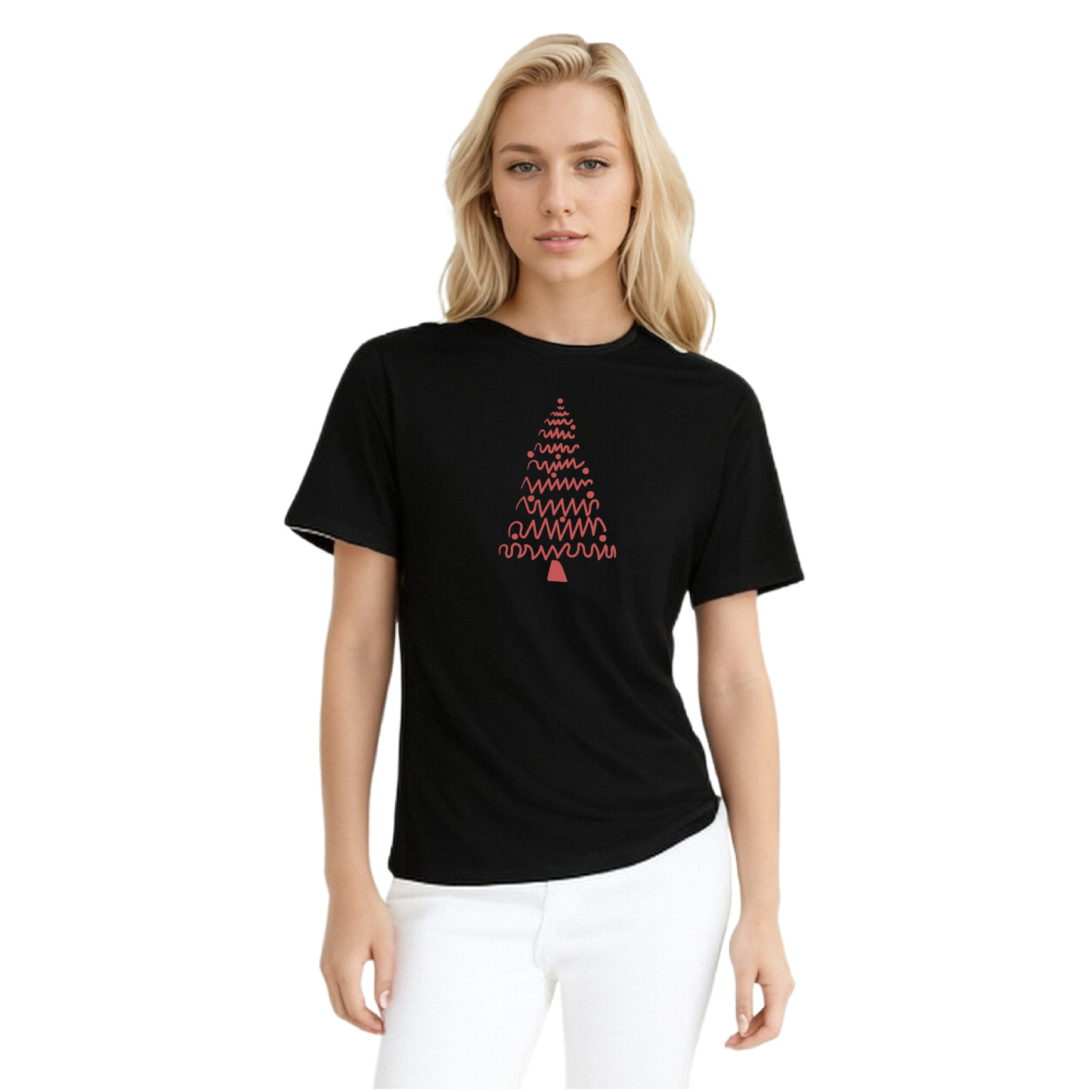 T-shirt Mignon Sapin de Noël Simple Pour Noël VER.3