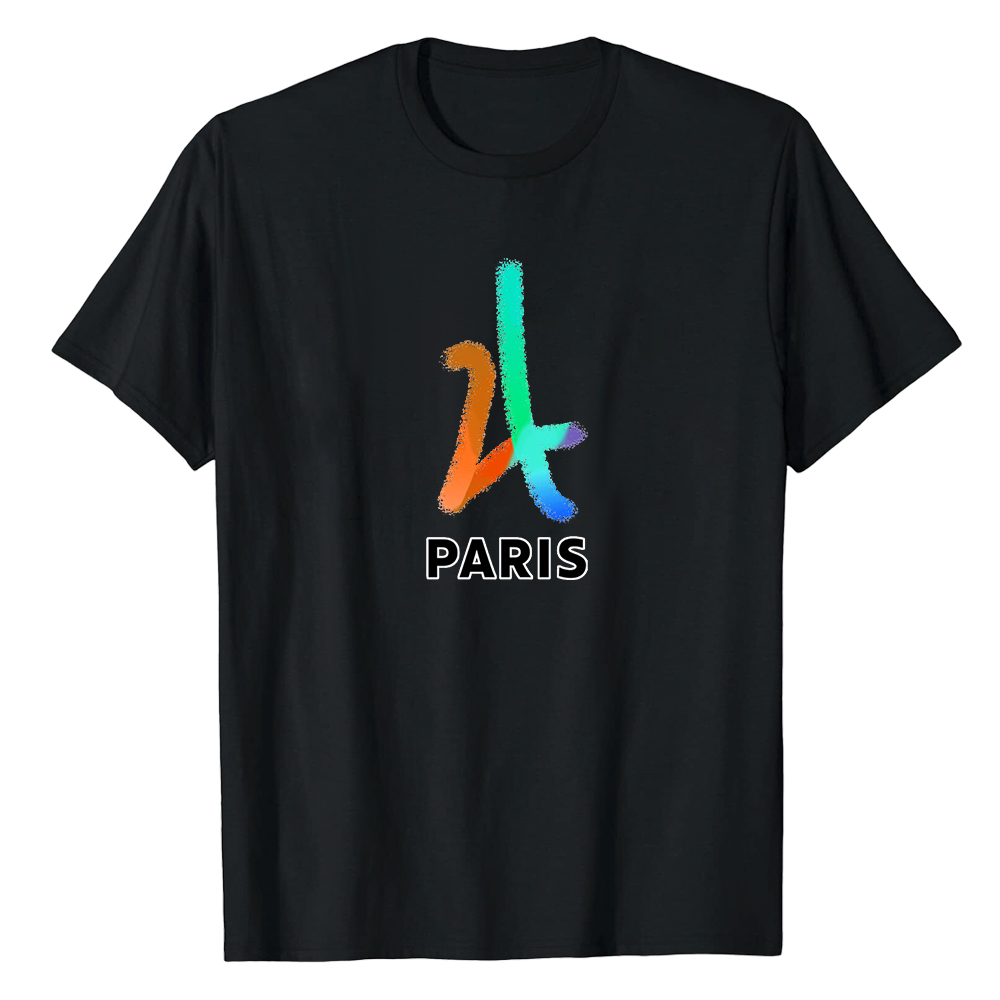 T-shirt Blanc et Noir 'Paris'