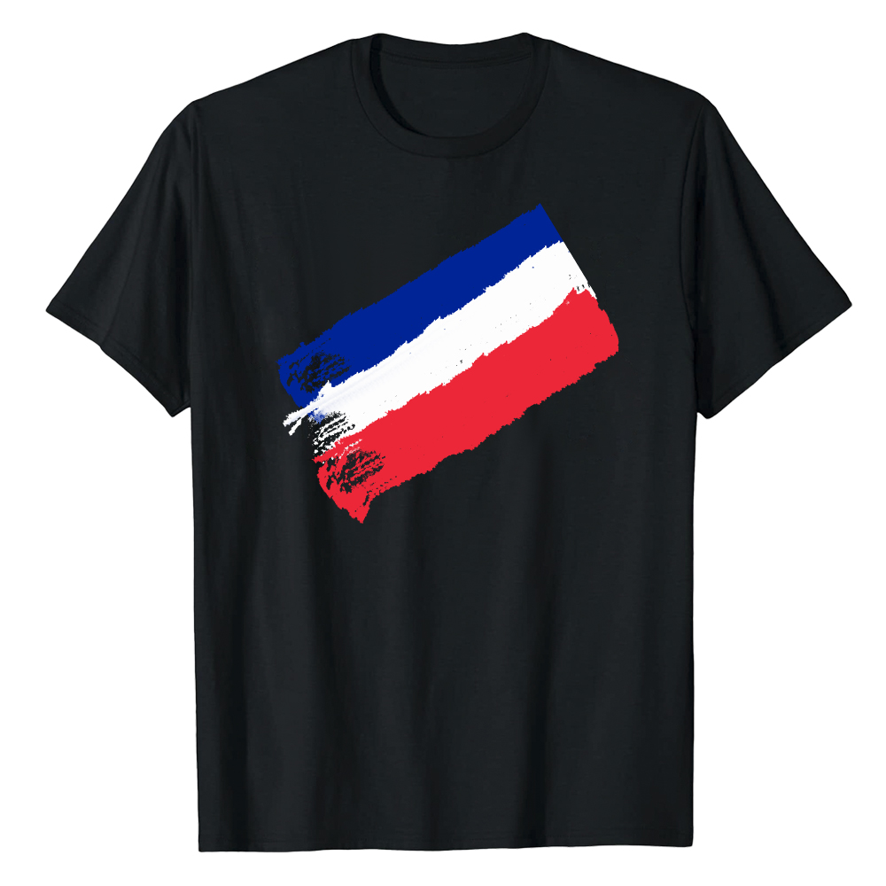 France Couleurs Bleu, Blanc et Rouge T-shirt Ver.4
