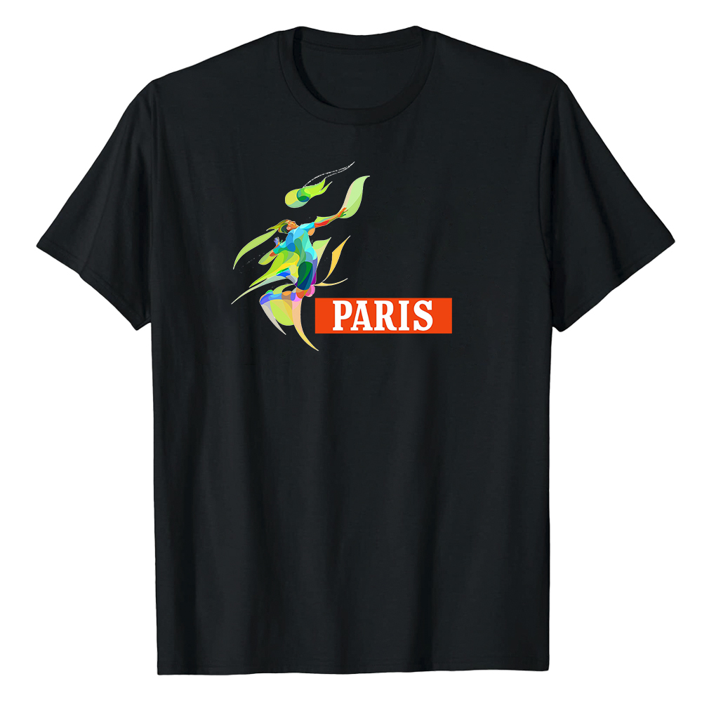 T-shirt Blanc et Noir 'Paris' Ver.E