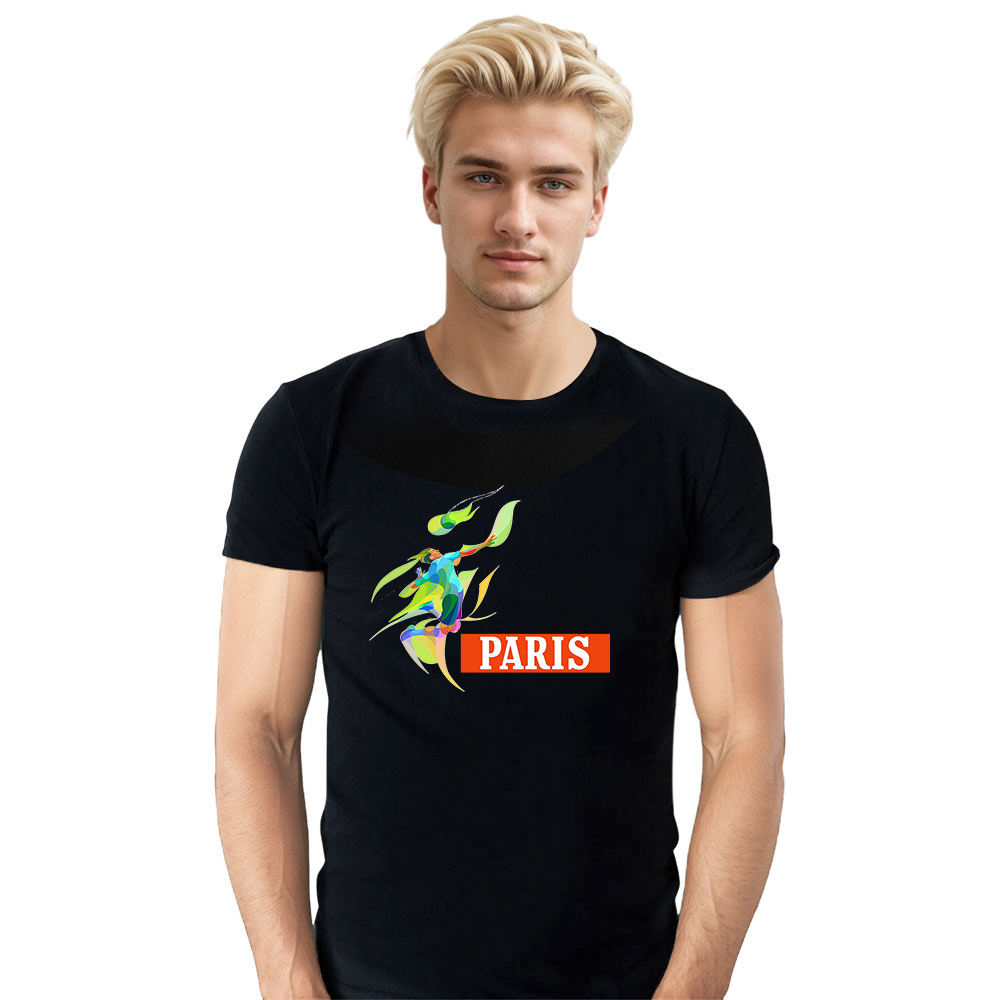 T-shirt Blanc et Noir 'Paris' Ver.E