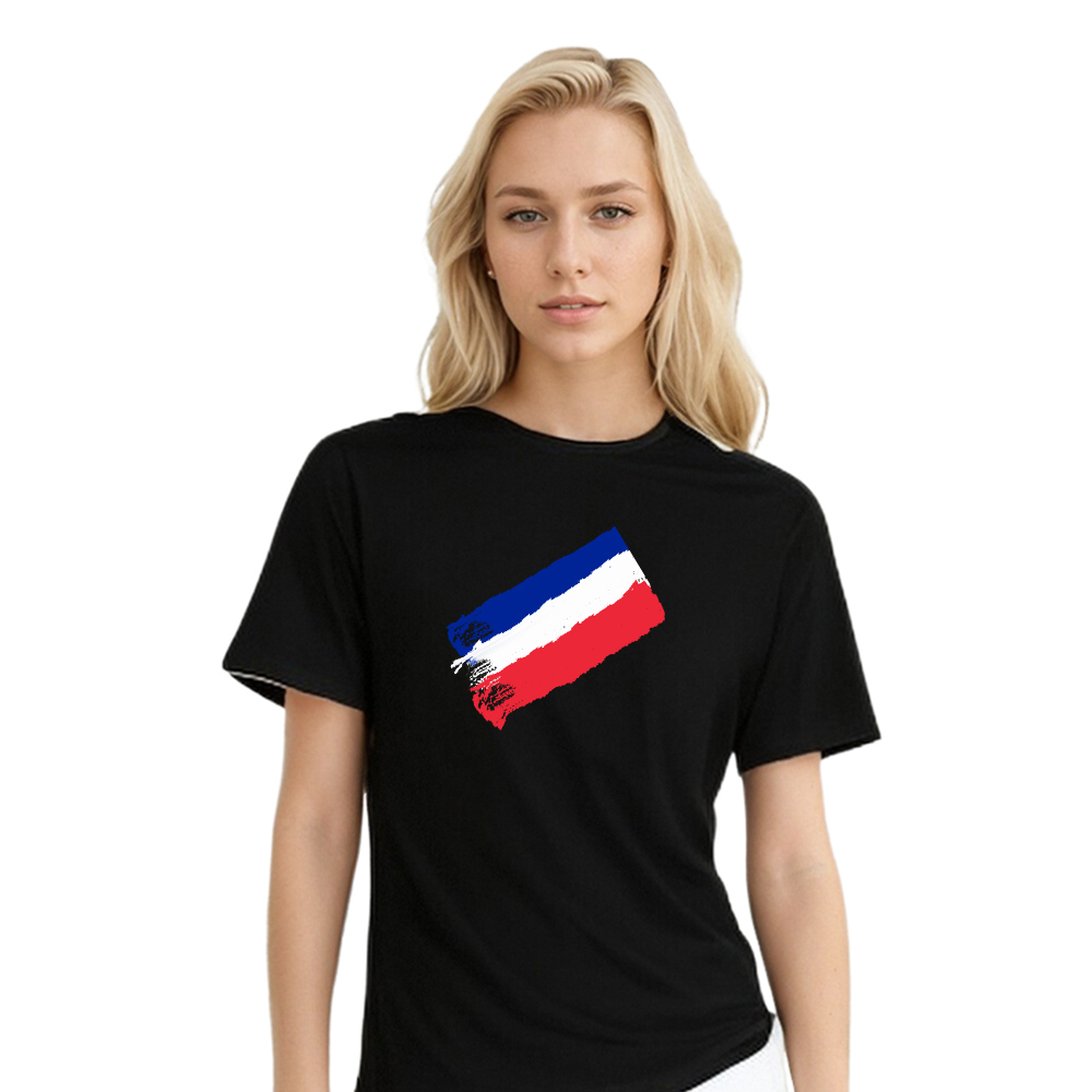 France Couleurs Bleu, Blanc et Rouge T-shirt Ver.4