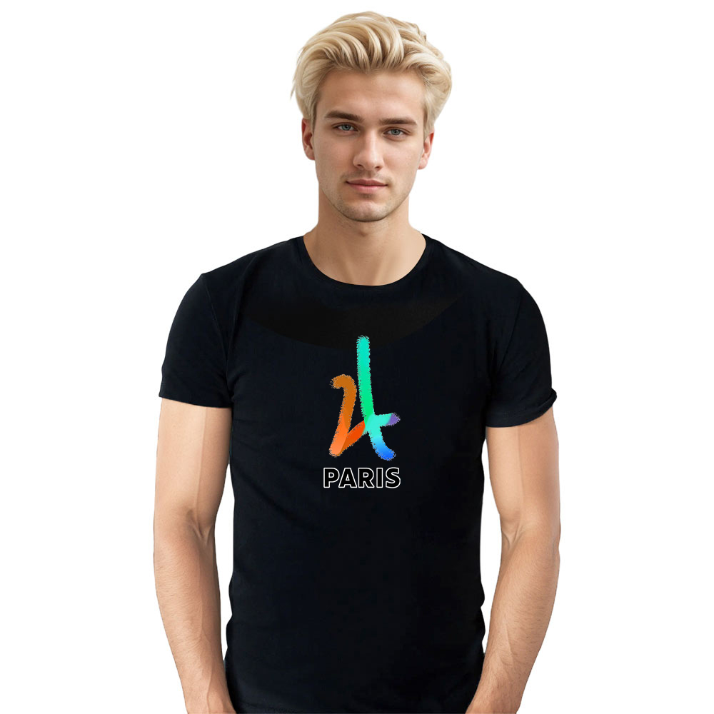T-shirt Blanc et Noir 'Paris'