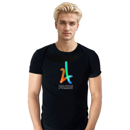 T-shirt Blanc et Noir 'Paris'