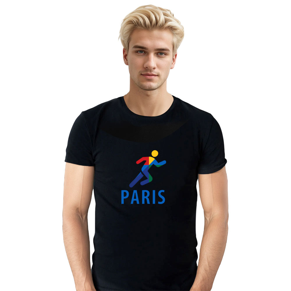 T-shirt Blanc et Noir 'Paris' Ver.G
