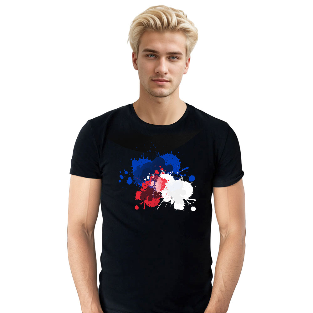 France Couleurs Bleu, Blanc et Rouge T-shirt Ver.8