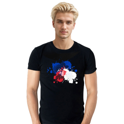 France Couleurs Bleu, Blanc et Rouge T-shirt Ver.8