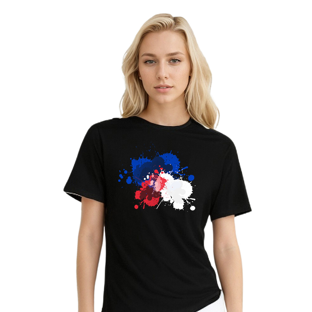 France Couleurs Bleu, Blanc et Rouge T-shirt Ver.8
