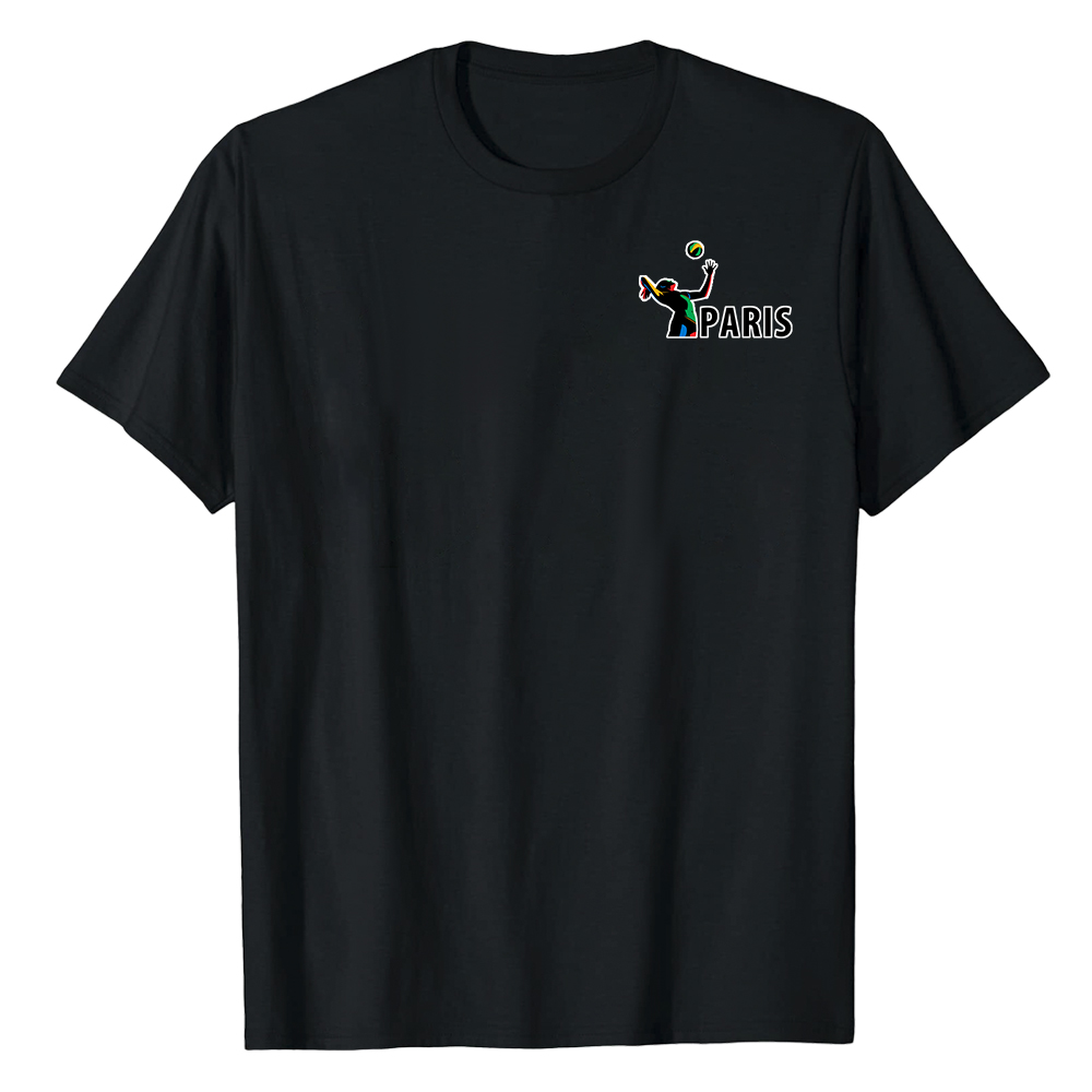 T-shirt Blanc et Noir 'Paris' Ver.I