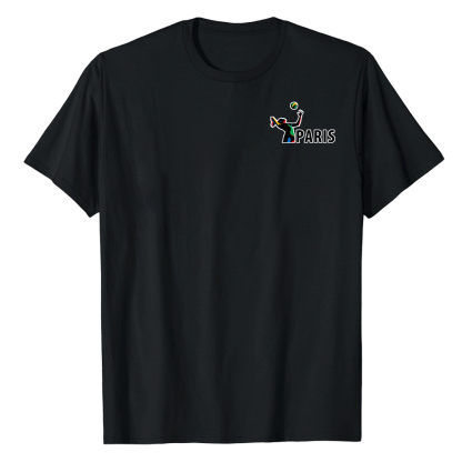 T-shirt Blanc et Noir 'Paris' Ver.I