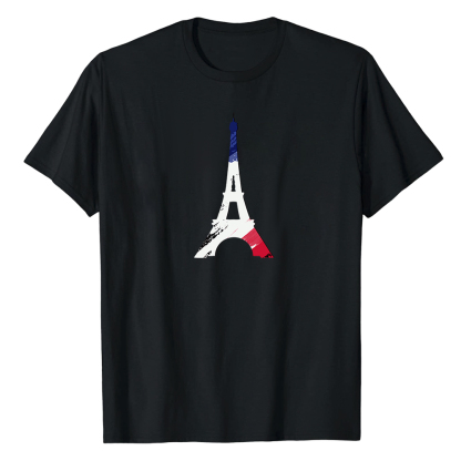 France Couleurs Bleu, Blanc et Rouge T-shirt Ver.9