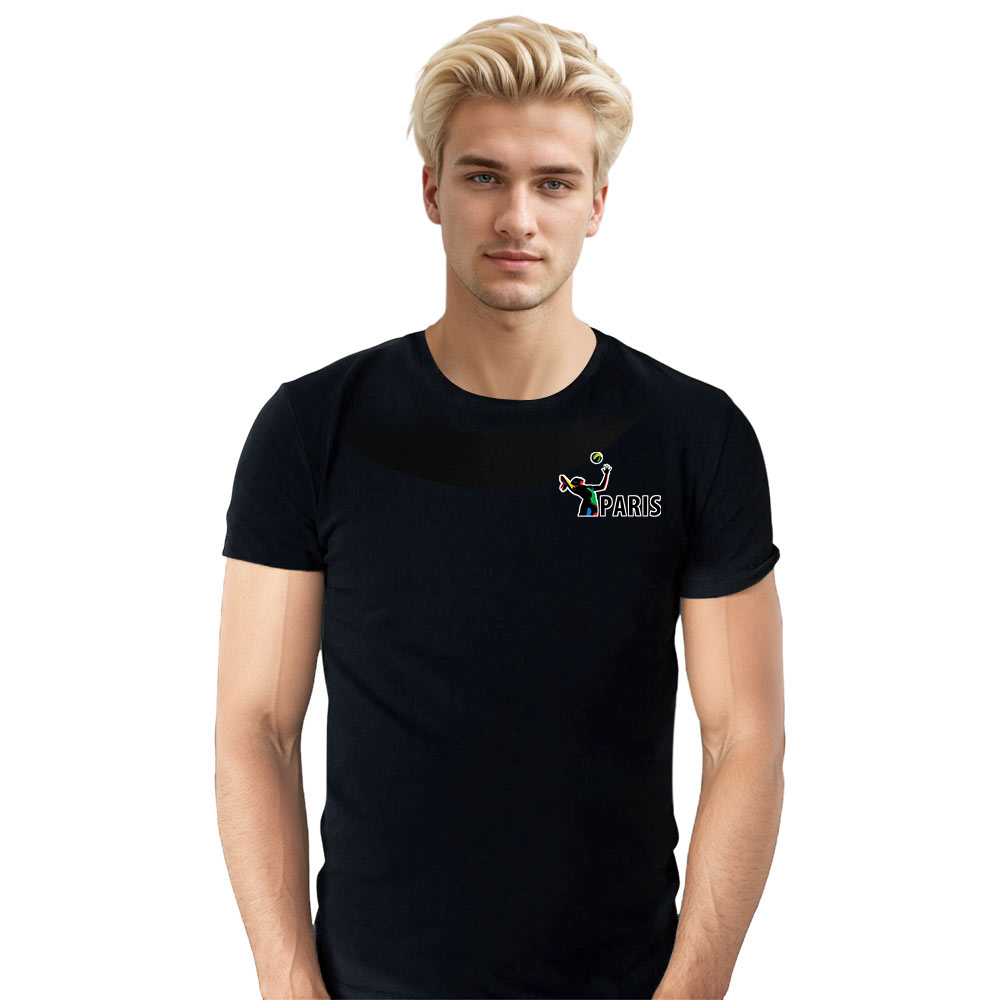 T-shirt Blanc et Noir 'Paris' Ver.I
