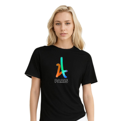 T-shirt Blanc et Noir 'Paris'