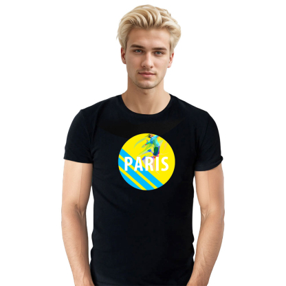 T-shirt Blanc et Noir 'Paris' Ver.B
