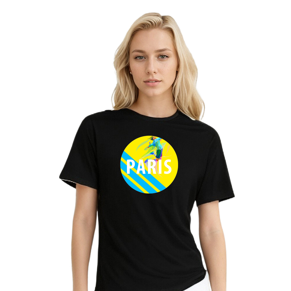 T-shirt Blanc et Noir 'Paris' Ver.B