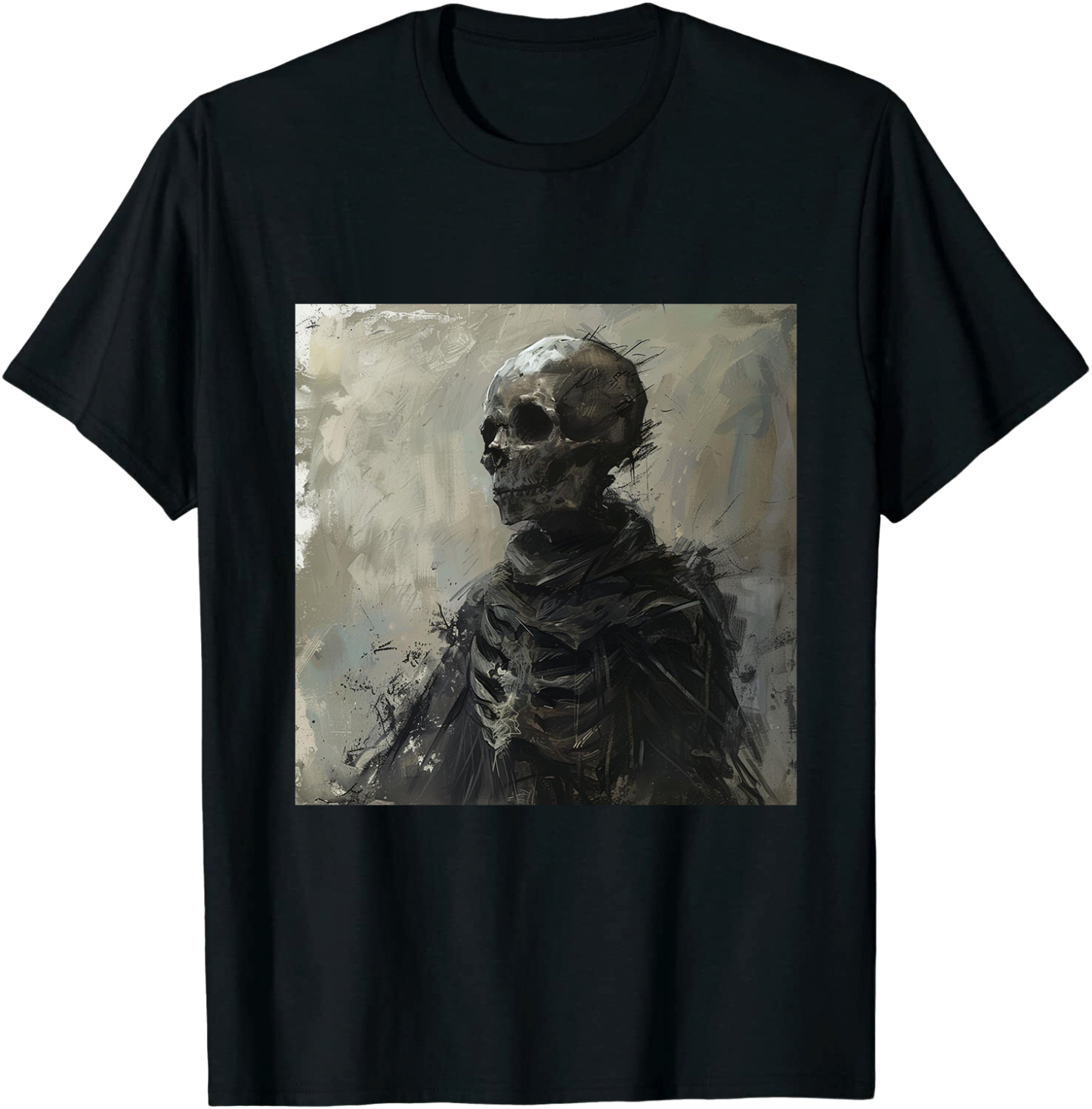 T-shirt Adulte Horror Skull Graphic Costume