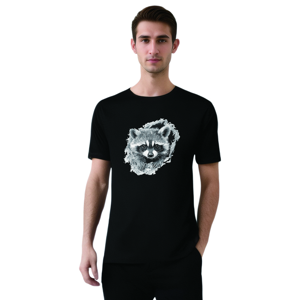 Animal Esquisse d'un Raton Laveur Mignon T-shirt Ver.2