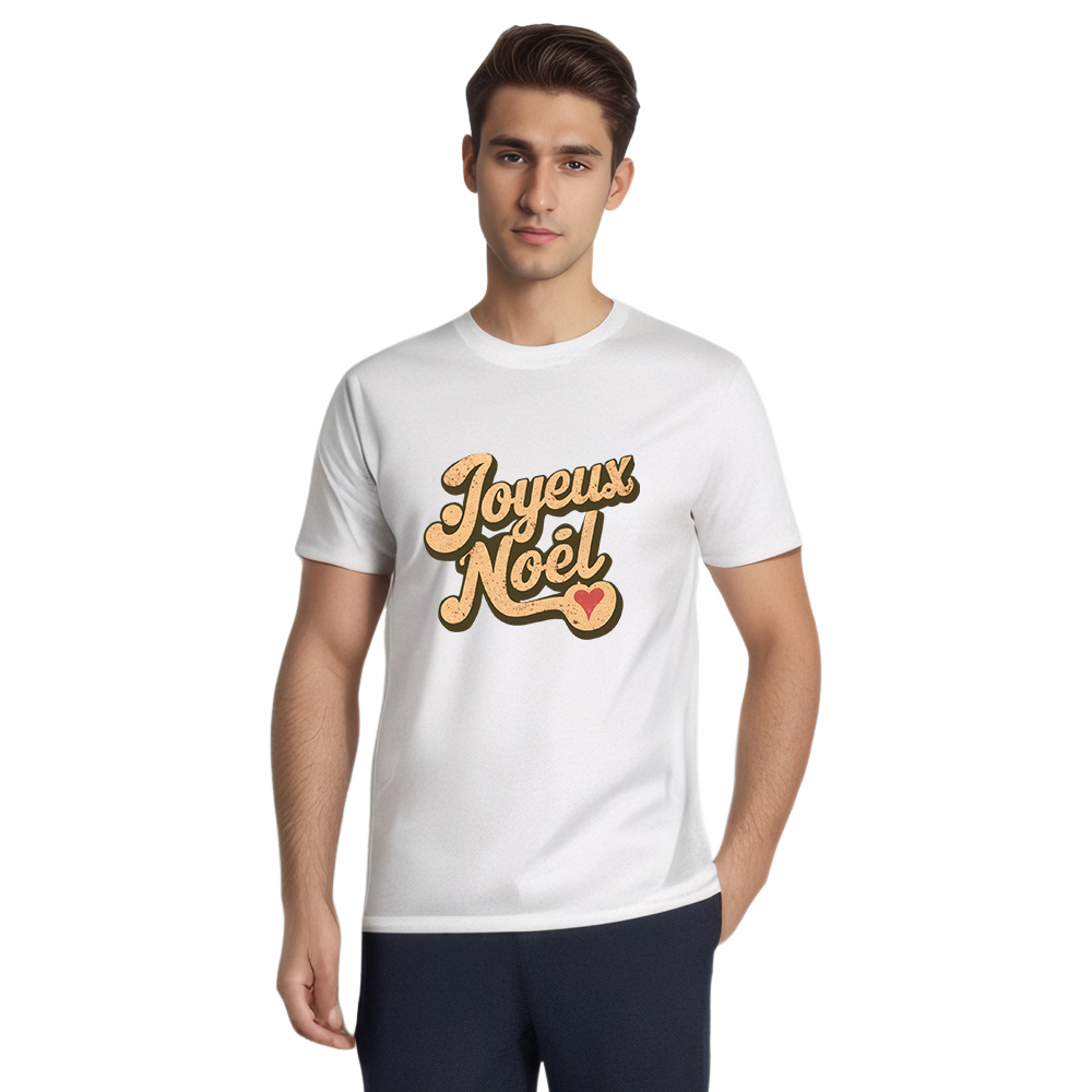T-shirt Texte 'Joyeux Noël' Pour Noël