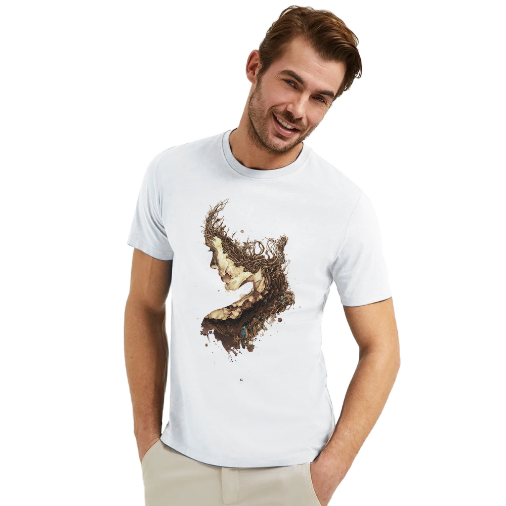 T-shirt Visage Brisé Dessins d'Origine