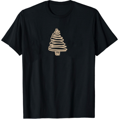 T-shirt Mignon Sapin de Noël Simple Pour Noël VER.7