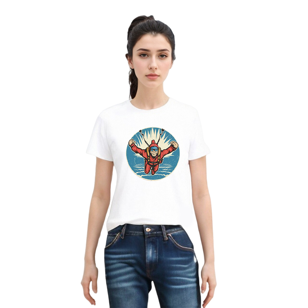 T-shirt Adulte Sport Extrêmes Saut en Parachute Costume Ver.2