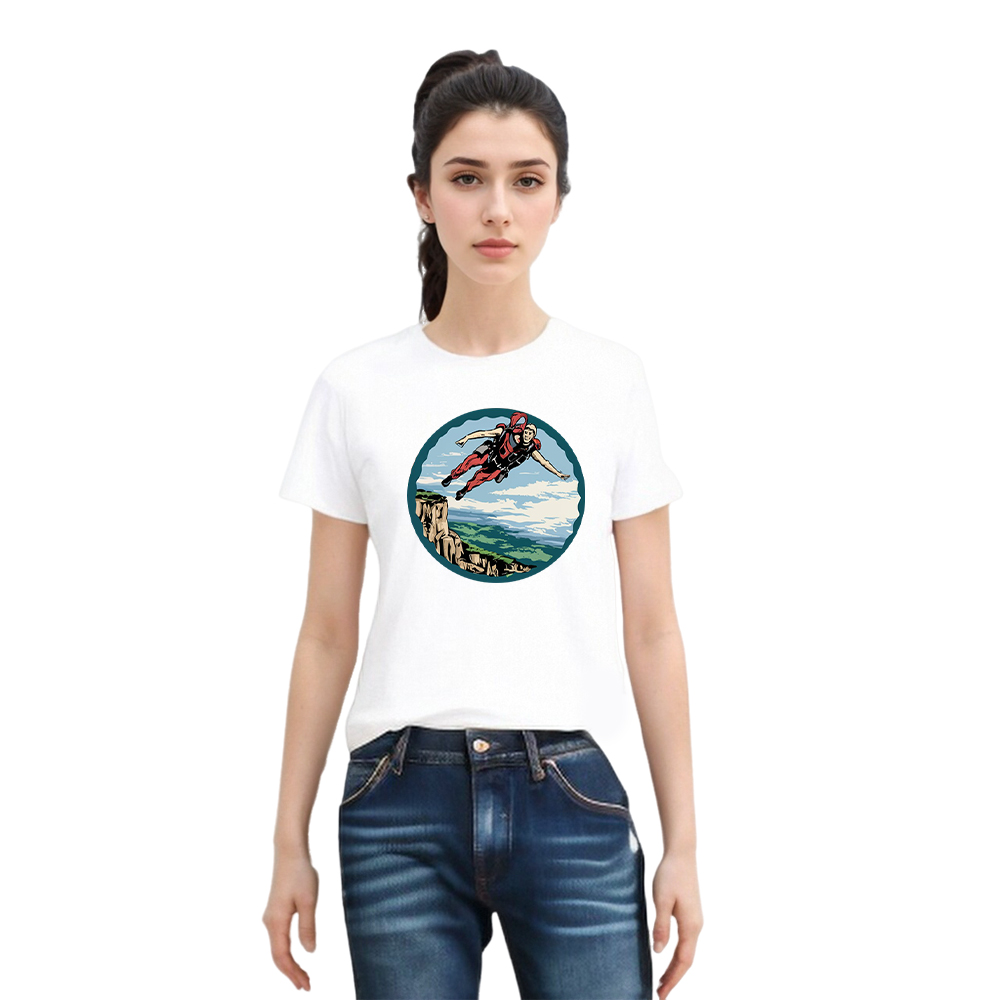 T-shirt Adulte Sport Extrêmes Saut en Parachute Costume 