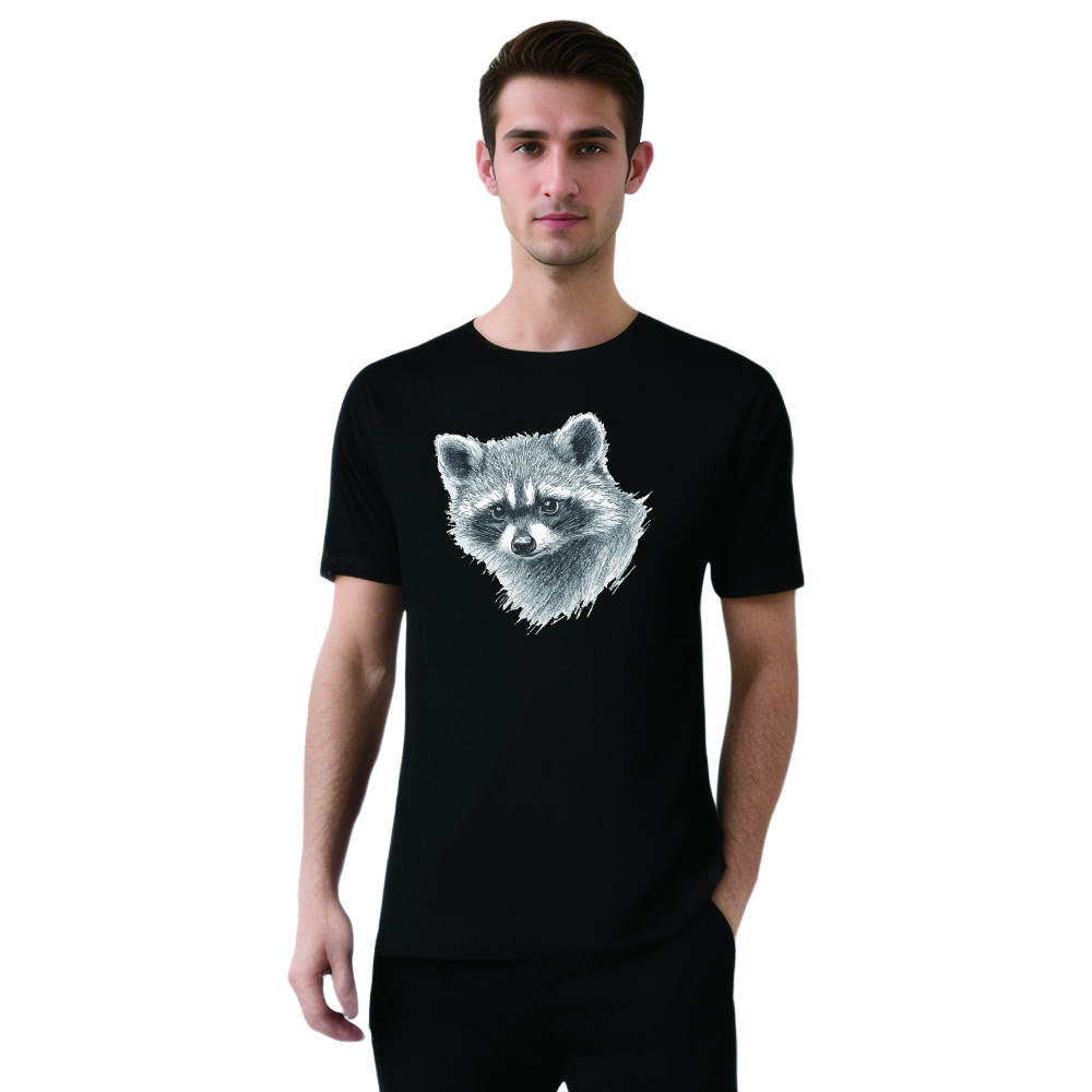 Animal Esquisse d'un Raton Laveur Mignon T-shirt Ver.4
