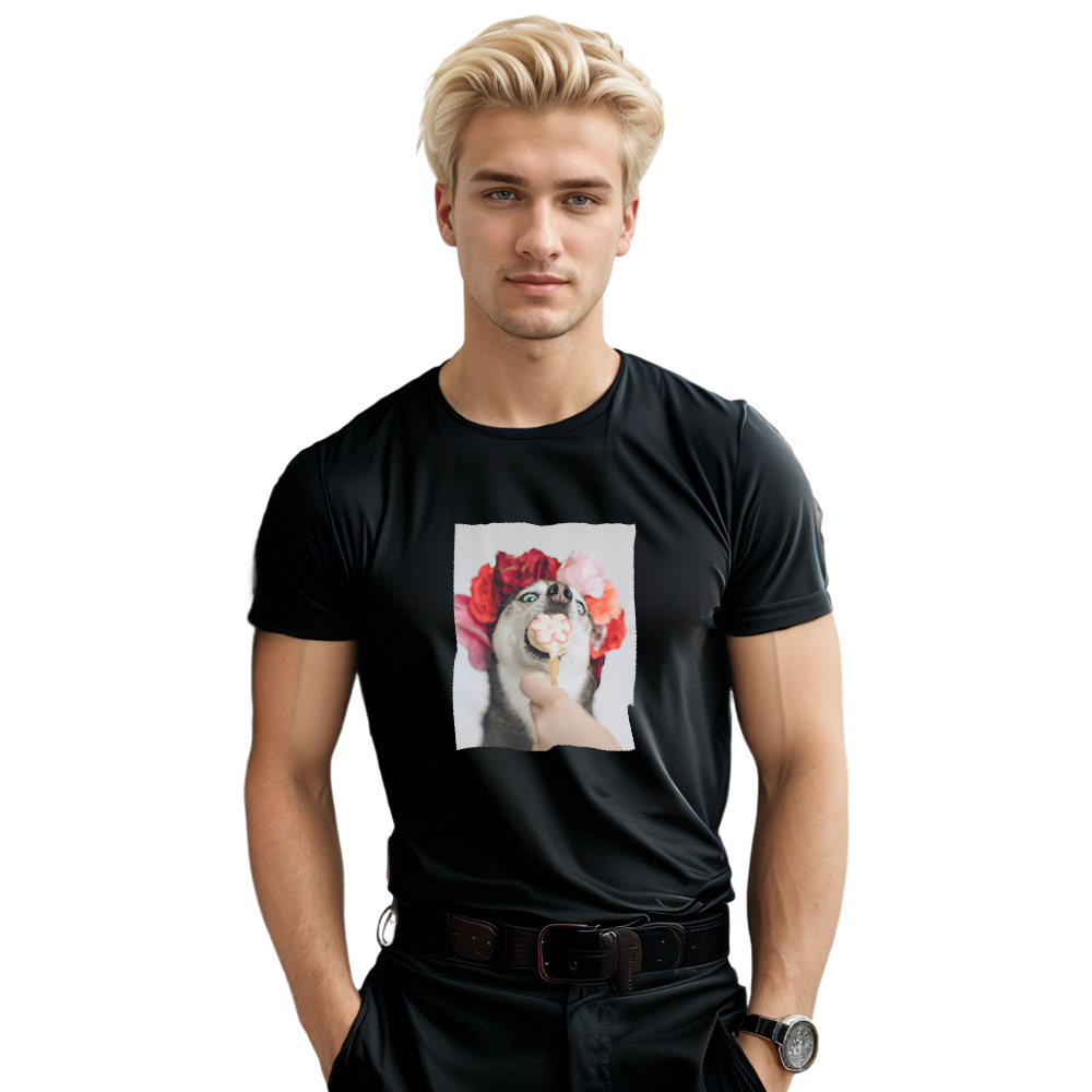 T-shirt Adulte Drôle Husky de Meme Costume
