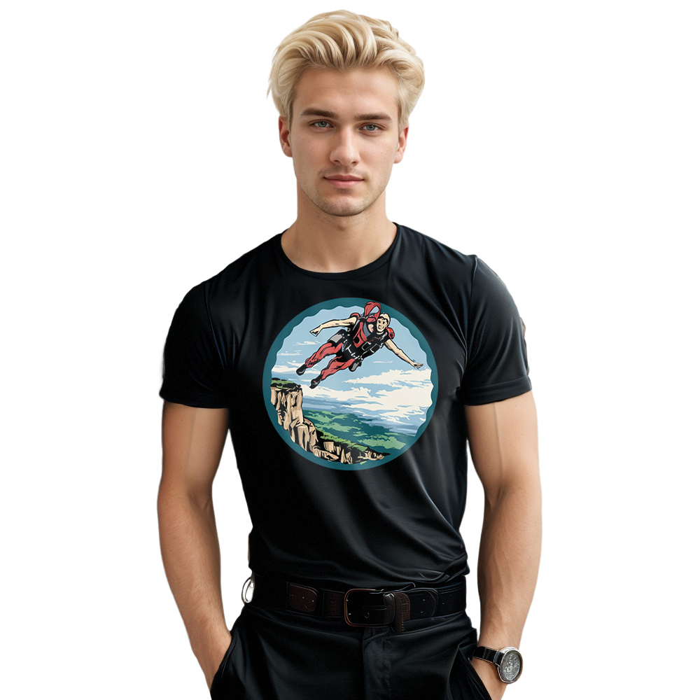T-shirt Adulte Sport Extrêmes Saut en Parachute Costume 