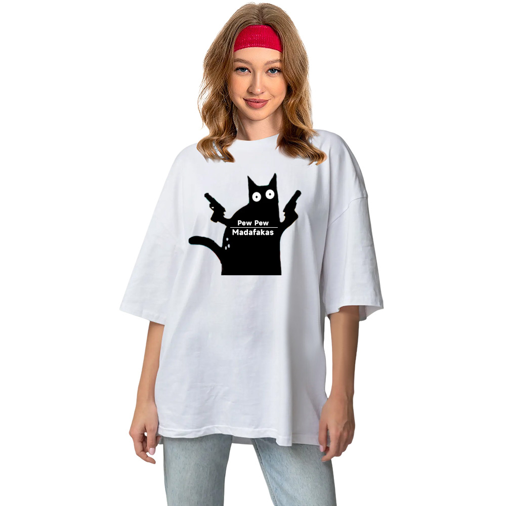 T-shirt Blanc 'Pew Pew Madafakas' Costume Ver.B