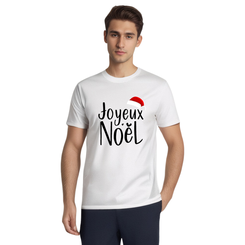 T-shirt Texte 'Joyeux Noël' Pour Noël Ver.3